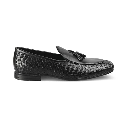 Woven Penny Tassel Loafers-16555