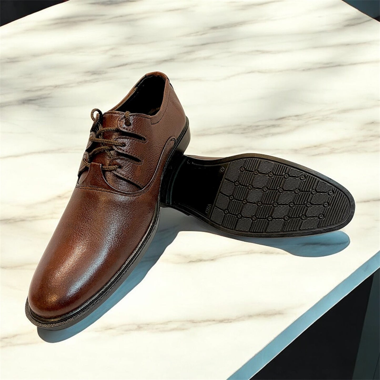 Brown Premium Brown Leather Formal Shoes-16609