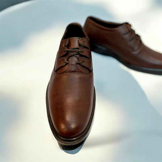 Brown Premium Brown Leather Formal Shoes-16609