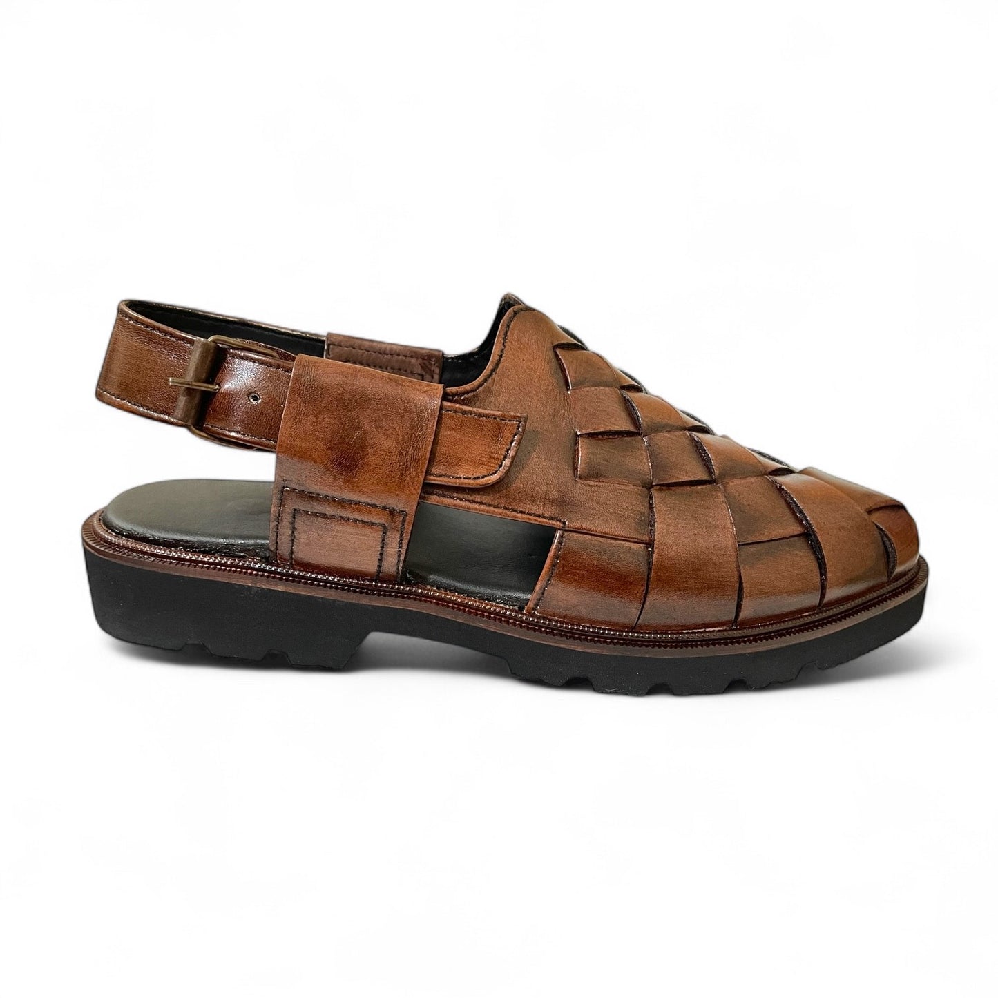 Luxury Criss-Cross Inner Padded leather Sandal-16615