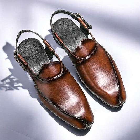 Italian Leather Leisure Chappals - 16589