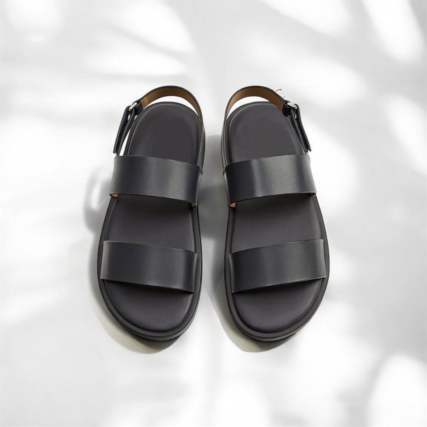 Soft Leather Adjustable Strappy Sandal - 16587