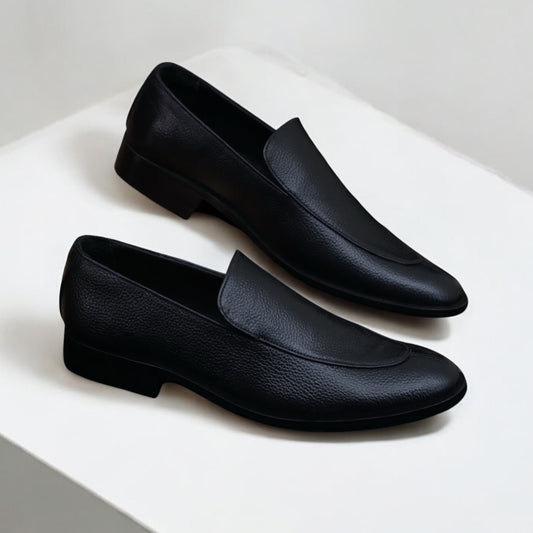 Plain Leather Pump Shoes - 16559
