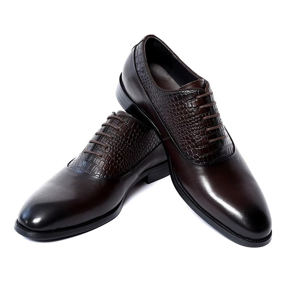 Patina-Finished Handcrafted Dress Shoes-16598