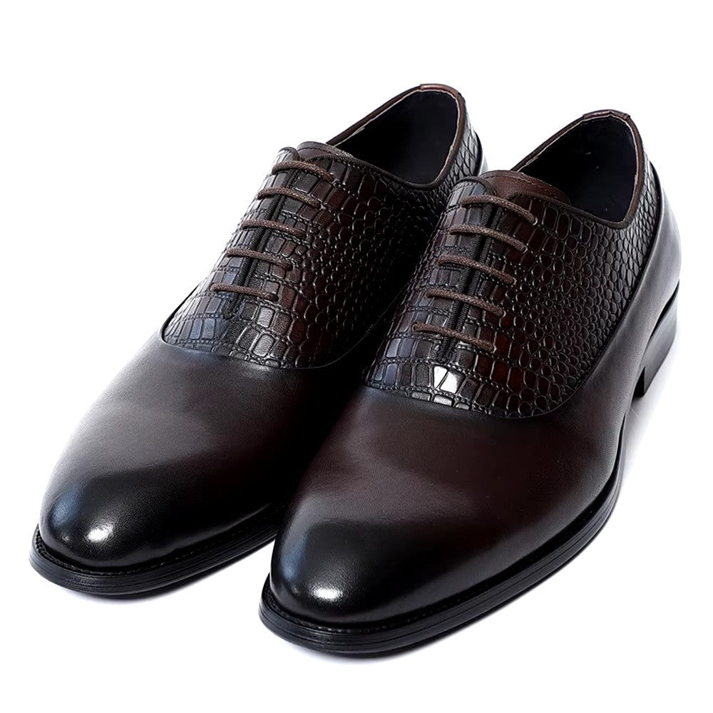 Patina-Finished Handcrafted Dress Shoes-16598