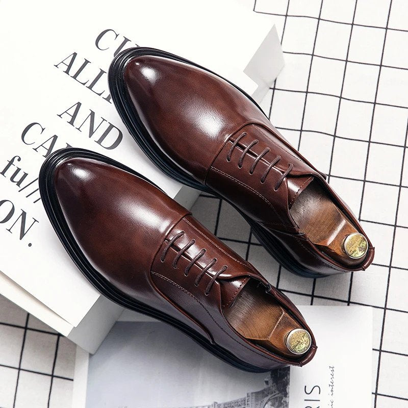 Classic Lace-Up Oxford Shoes-16526