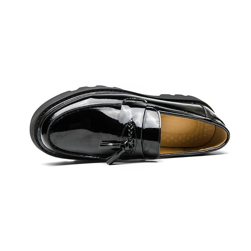 Men’s Formal Black Leather Loafers-16523