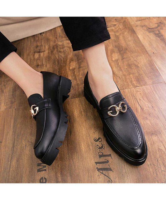 Italian leather wingtips with metal accents-16547