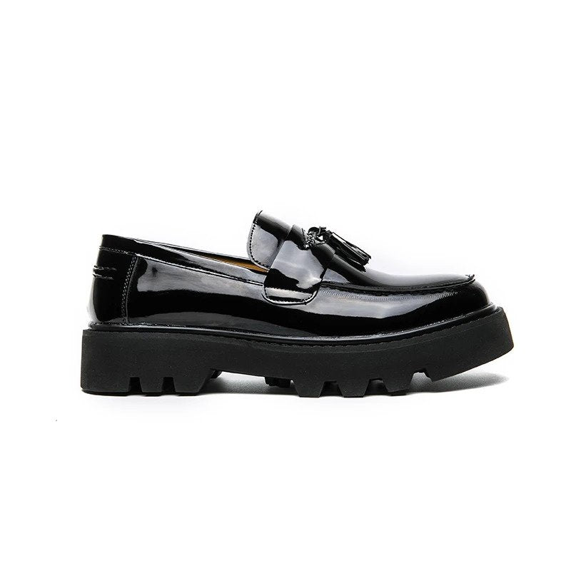 Men’s Formal Black Leather Loafers-16523