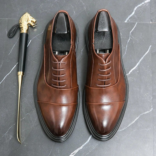 Formal Leather Oxford Cap-Toes-16529