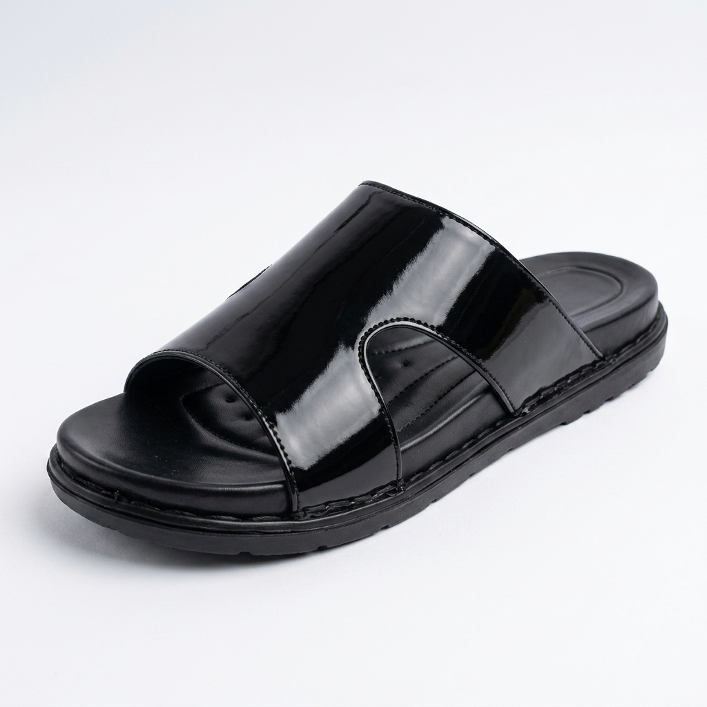 Patina Leather Slippers - 16626