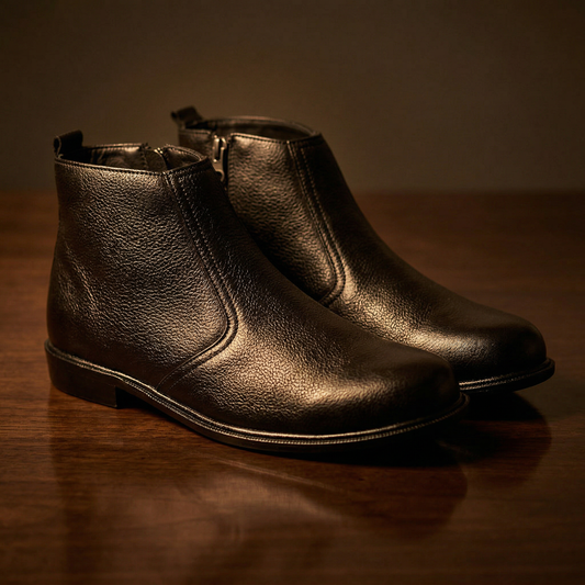 Premium Quality Black long Formal Boots-16608