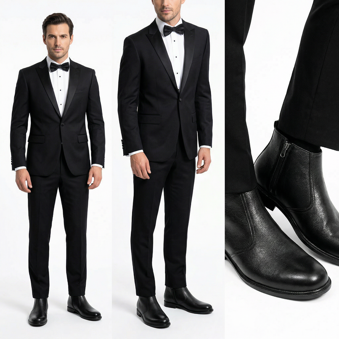Premium Quality Black long Formal Boots-16608