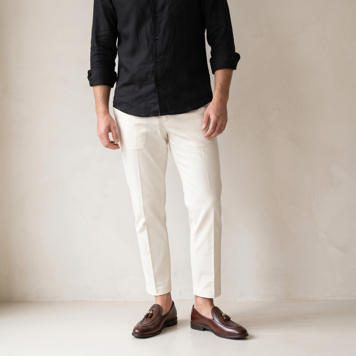 Chestnut Tassel Brown Brogue Loafers - 16620