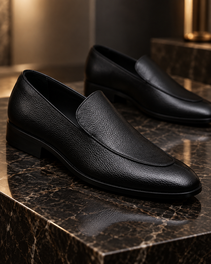 Plain Leather Pump Shoes - 16559
