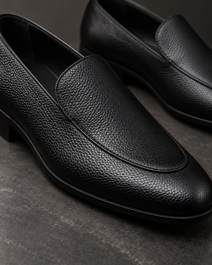 Plain Leather Pump Shoes - 16559