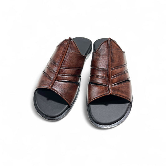 Handcrafted Leather Concave Slip-Ons-16613