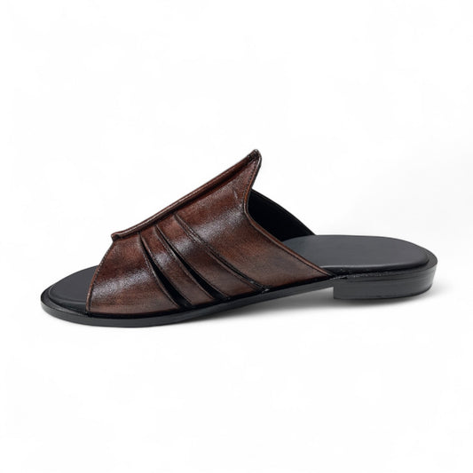 Handcrafted Leather Concave Slip-Ons-16613