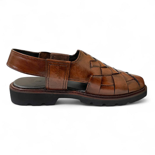 Luxury Criss-Cross Inner Padded leather Sandal-16615