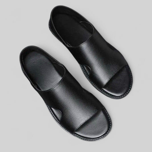 Elegant Leather Toe-Post Sandals- 16586