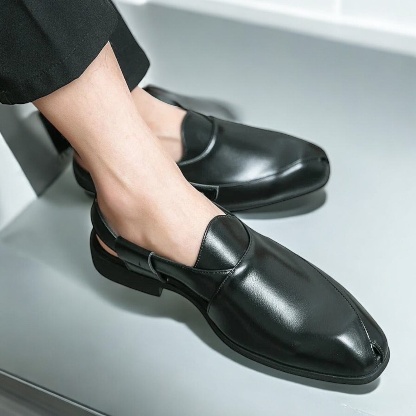 Italian Leather Leisure Chappals - 16589