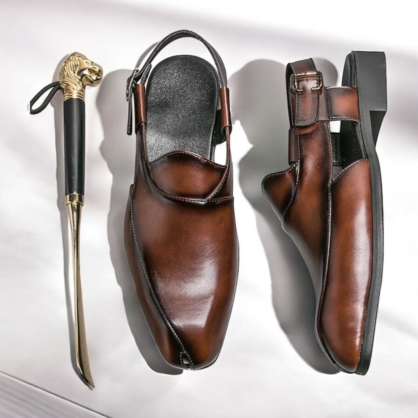 Italian Leather Leisure Chappals - 16589