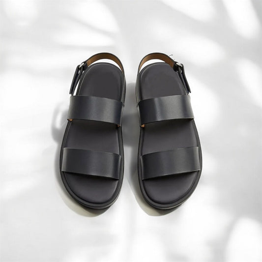 Soft Leather Adjustable Strappy Sandal - 16587