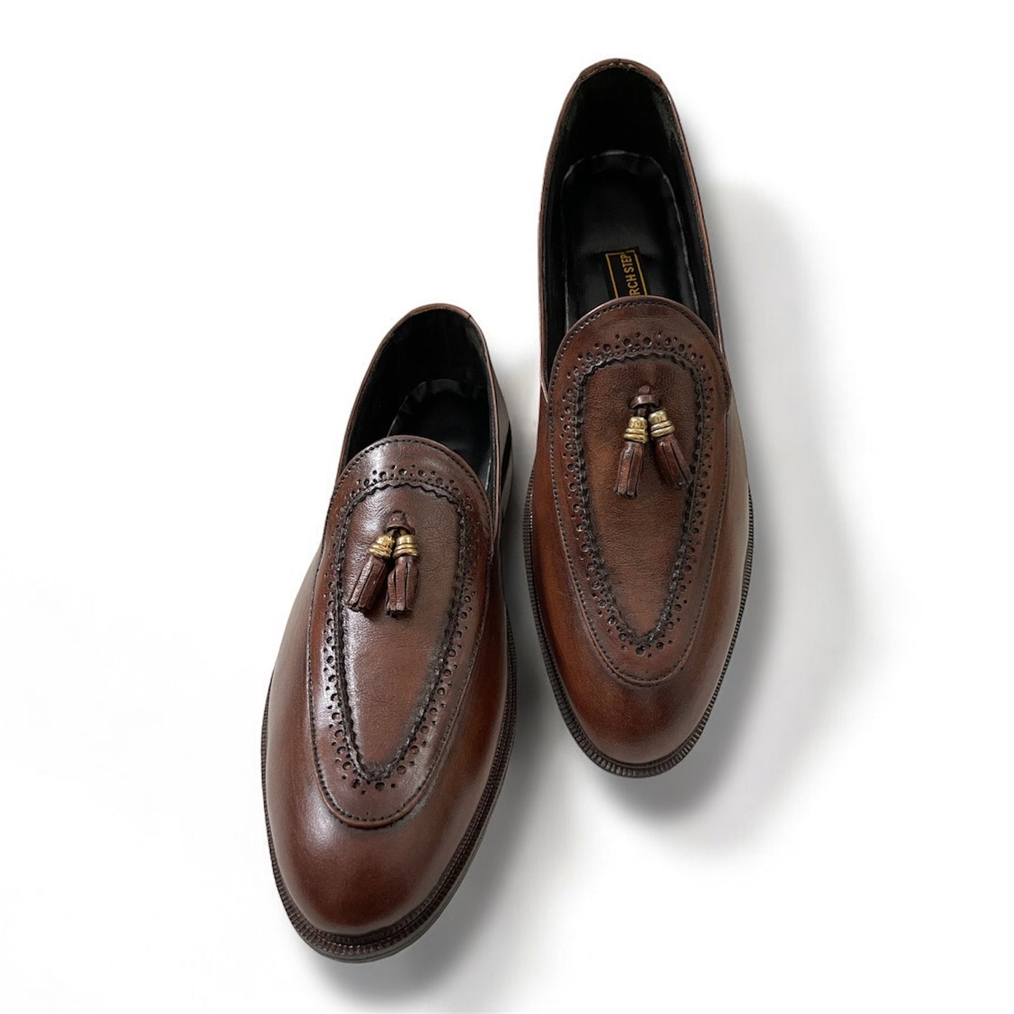 Chestnut Tassel Brown  Brogue Loafers - 16620