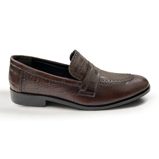 Prestige Croc-Embossed Loafers 16620