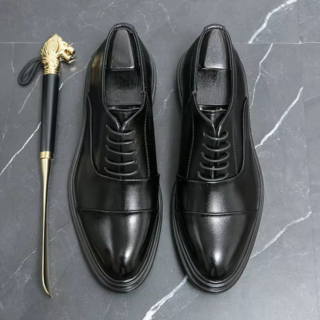 Formal Leather Oxford Cap-Toes-16529