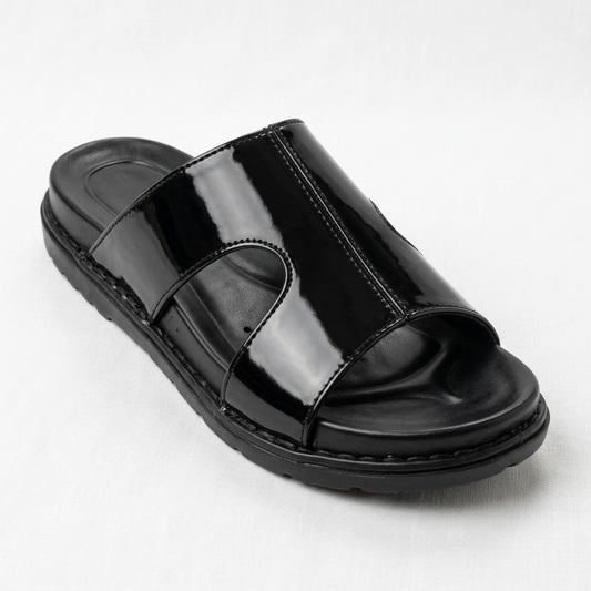Patina Leather Slippers - 16626