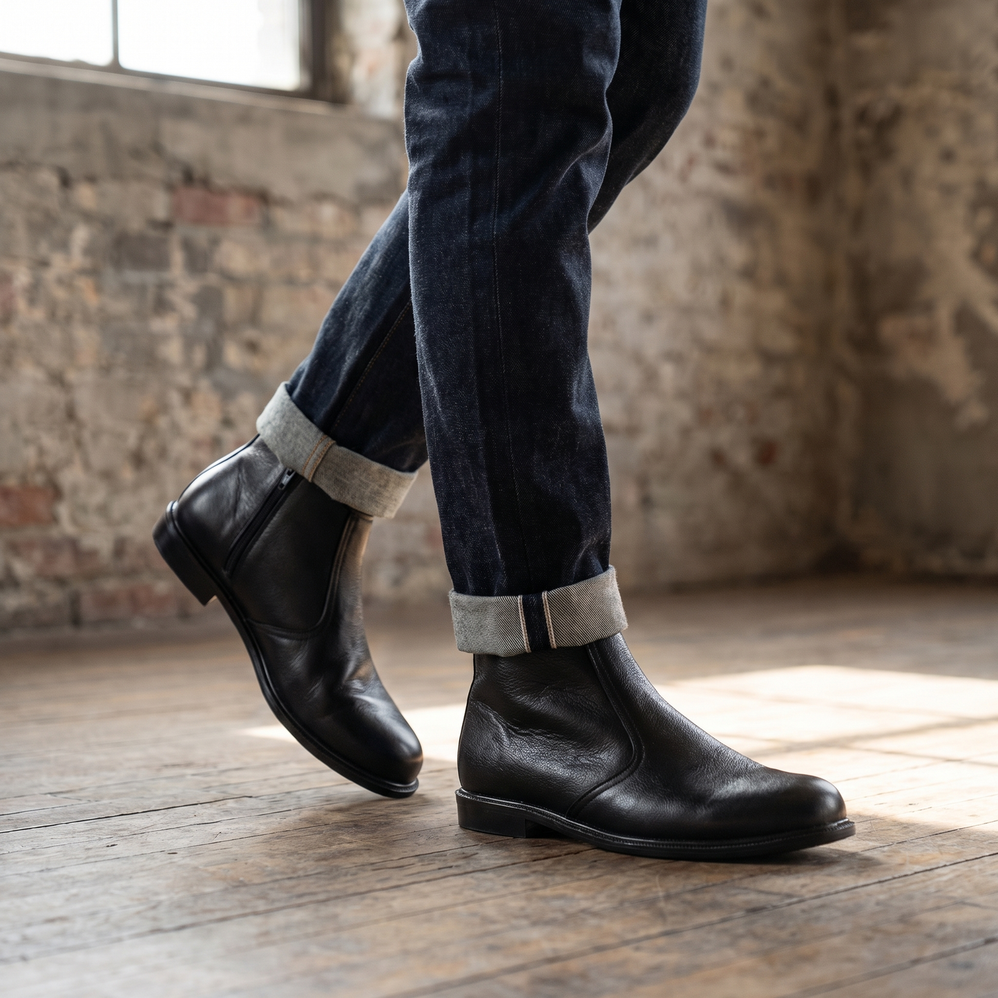 Premium Quality Black long Formal Boots-16608