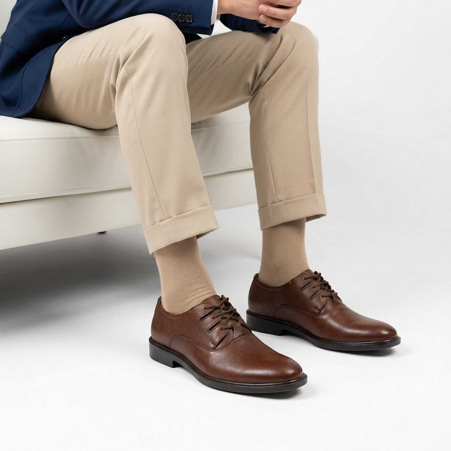 Brown Premium Brown Leather Formal Shoes-16609