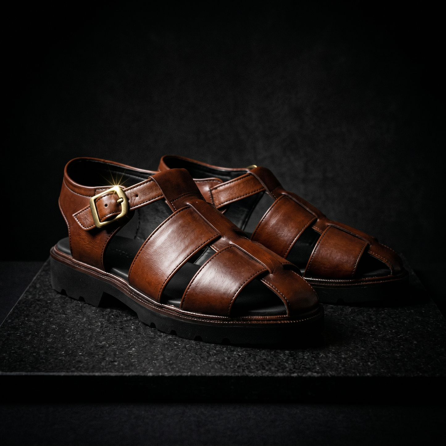 Premium Leather Sandal -16614