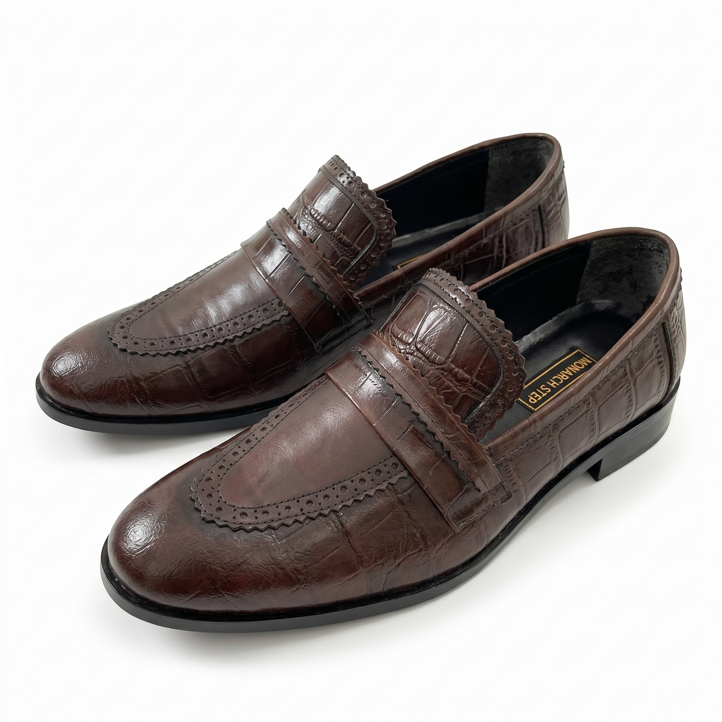 Prestige Croc-Embossed Loafers 16622